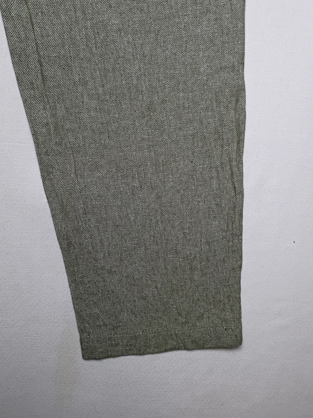 Banana Republic Mens Athletic Fit Linen Blend Trousers 33X27 Sage Drawstring